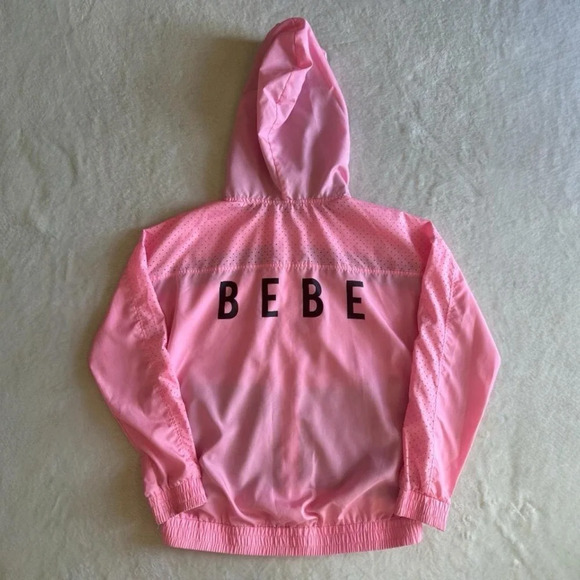 BEBE 2000s Y2K Sport Pink Windbreaker Jacket - Picture 2 of 7
